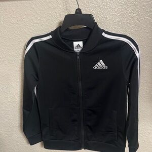Kids adidas jacket with white stripes